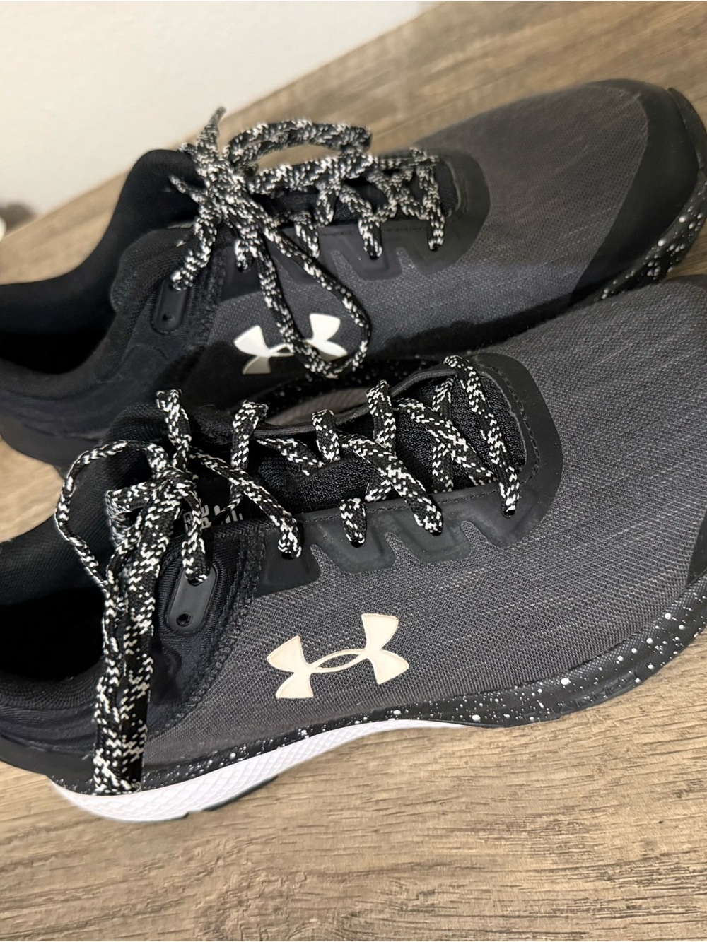Under Armour Women's Black and White Athletic Trainers